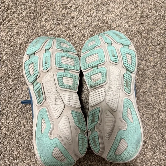 Hoka One One Bondi 7 Men's Blue and Red Athletic Shoes